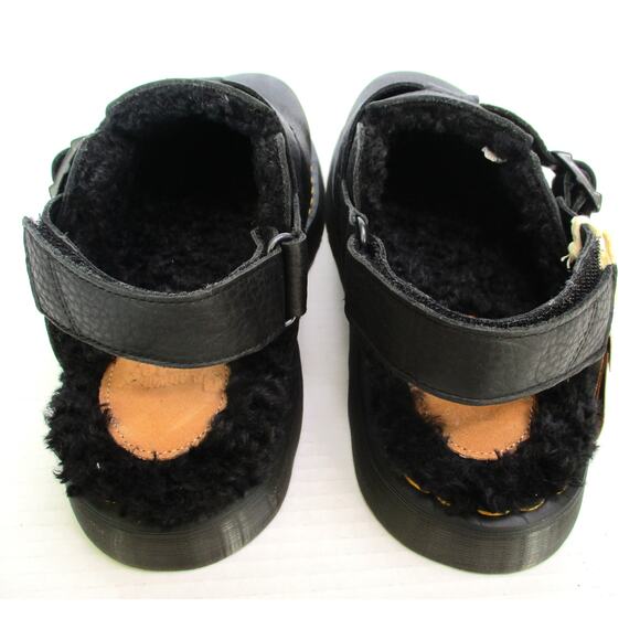 New Dr. MARTENS Men's Jorge II FL Faux Fur Lined Leather Mules Sz 12 EU 46 - Picture 10 of 12